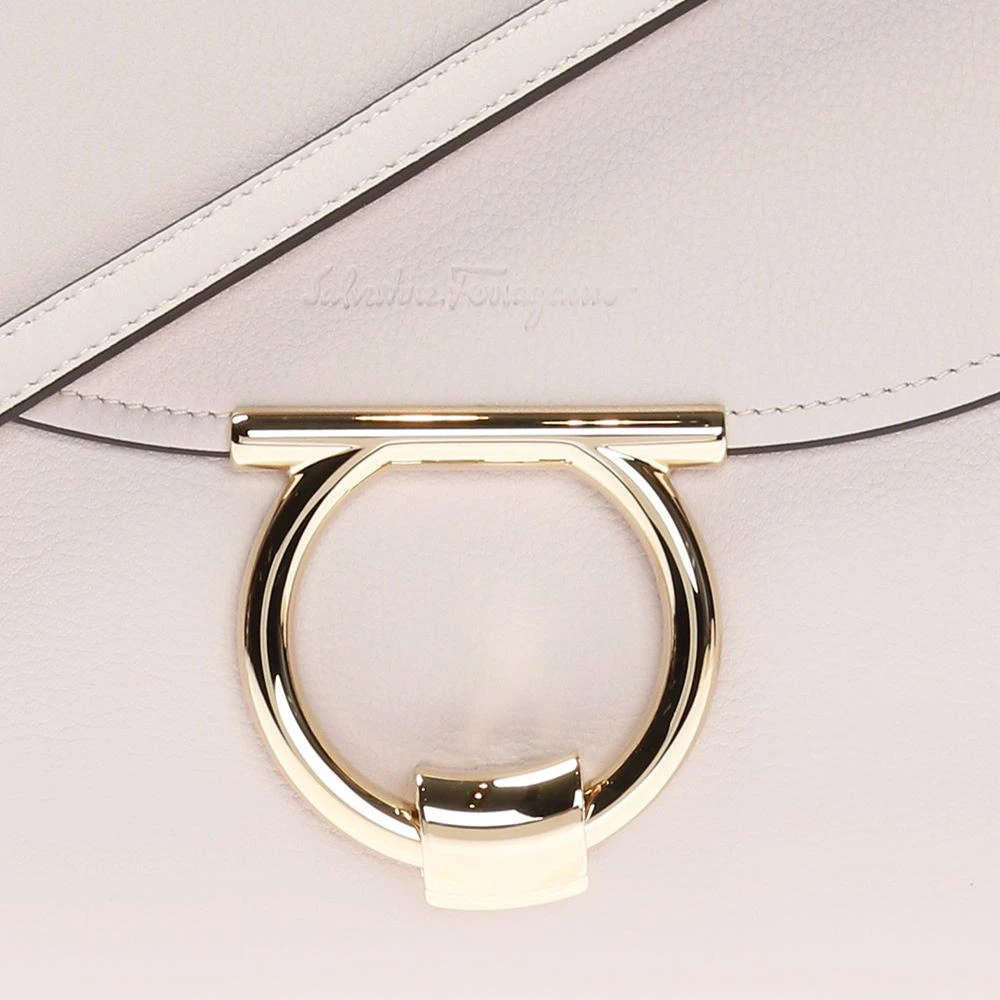 SALVATORE FERRAGAMO 女士粉色皮革托特包 21-H528-704895 商品