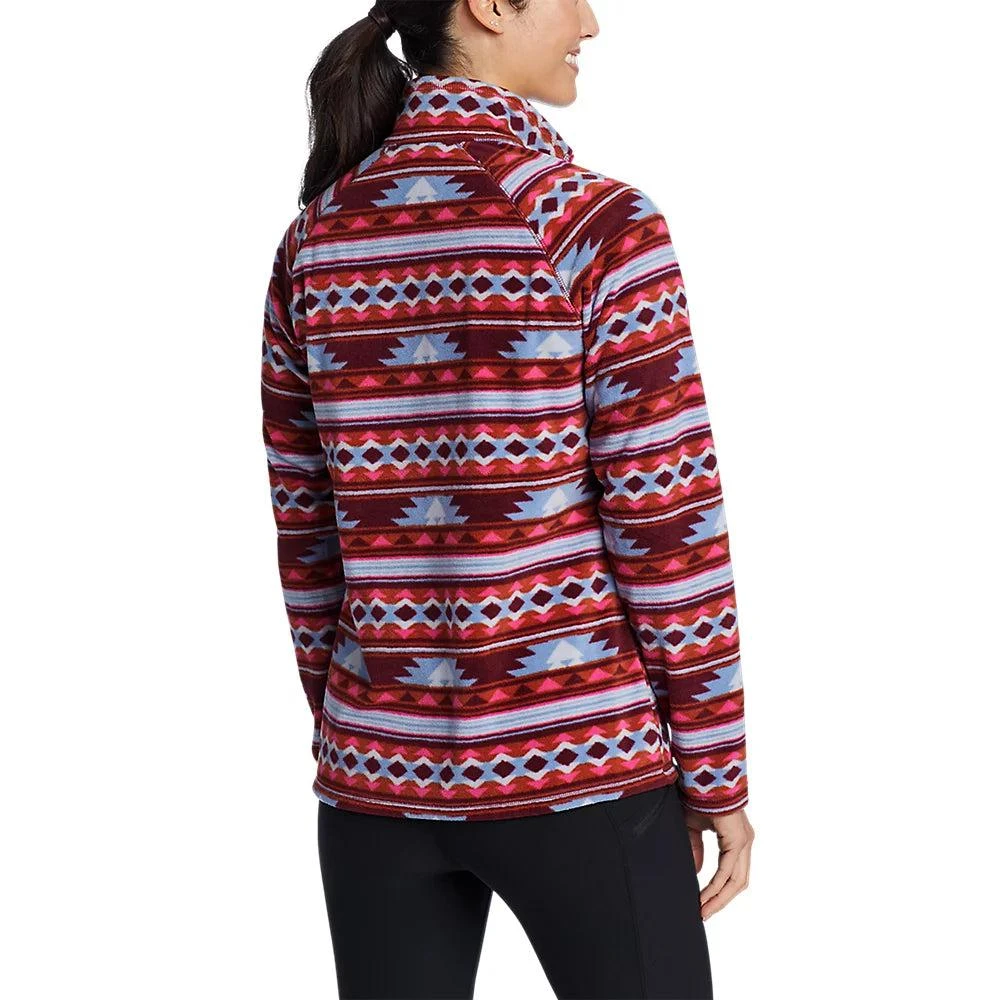 商品Eddie Bauer|Women's Fast Fleece Raglan-Sleeve 1/4-Zip - Print,价格¥265,第2张图片详细描述