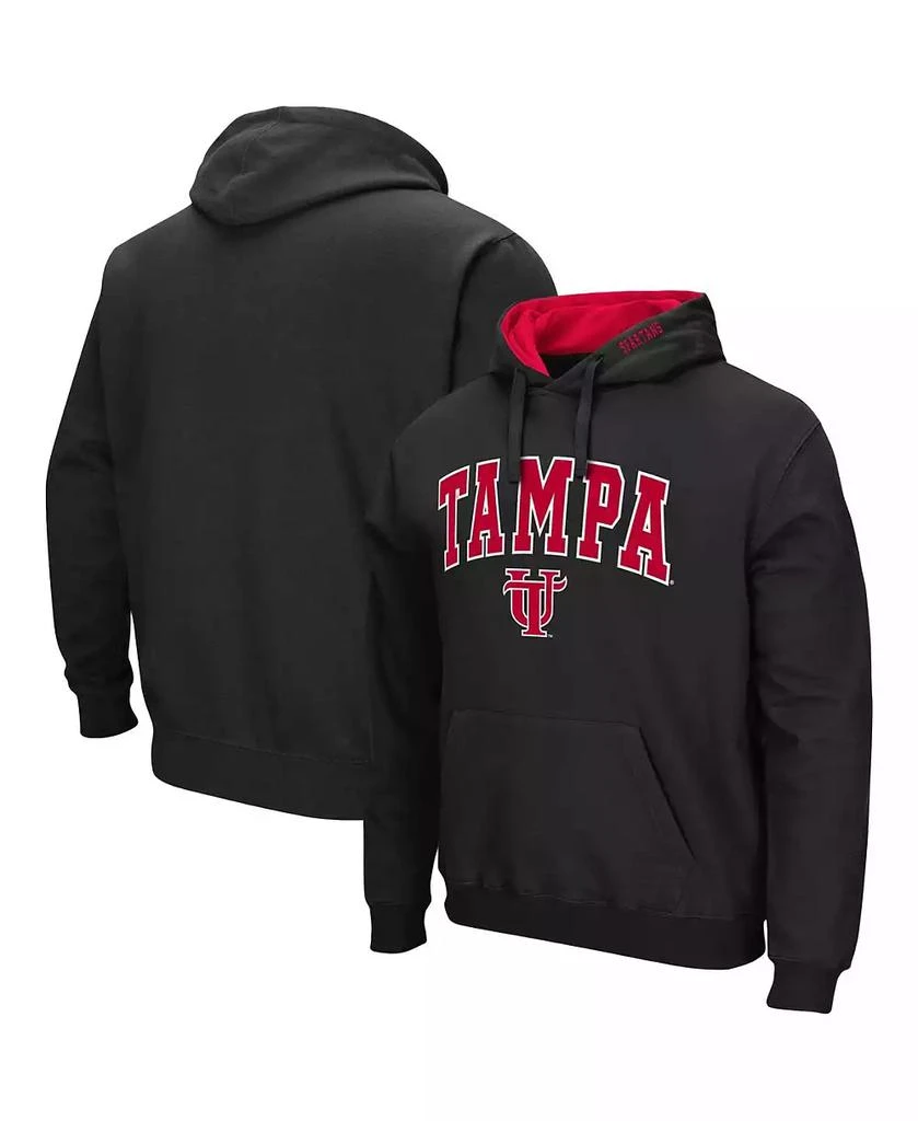 商品Colosseum|Men's Black University of Tampa Spartans Arch and Logo Pullover Hoodie,价格¥248,第1张图片
