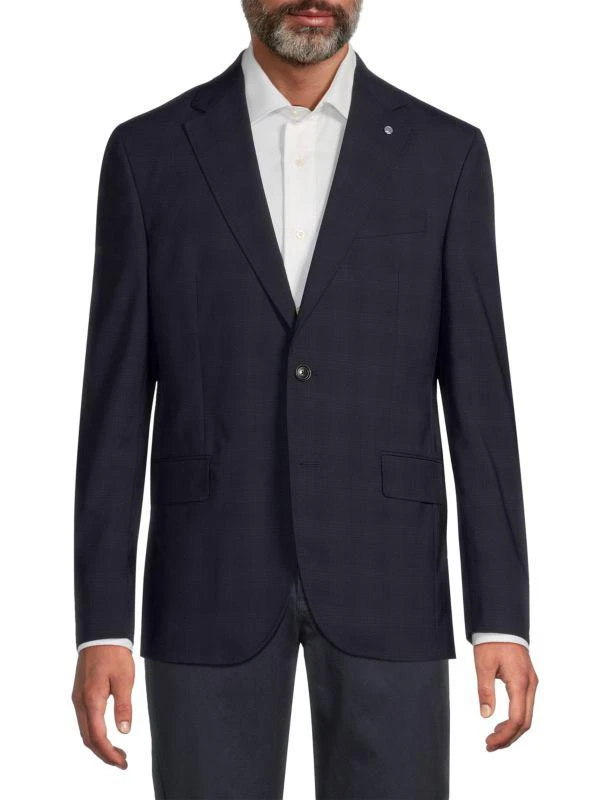 商品Ted Baker London|Roger Wool Plaid Blazer,价格¥2234,第1张图片