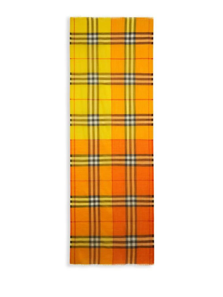 商品Burberry|超大羊绒格子围巾,价格¥2904,第3张图片详细描述