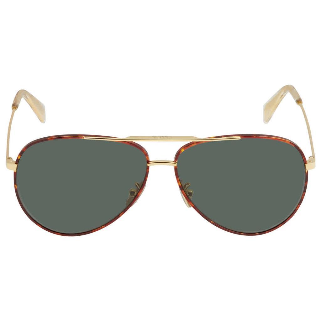 商品Celine|Celine Green Aviator Unisex Sunglasses CL40062U 32N 59,价格¥1070,第4张图片详细描述