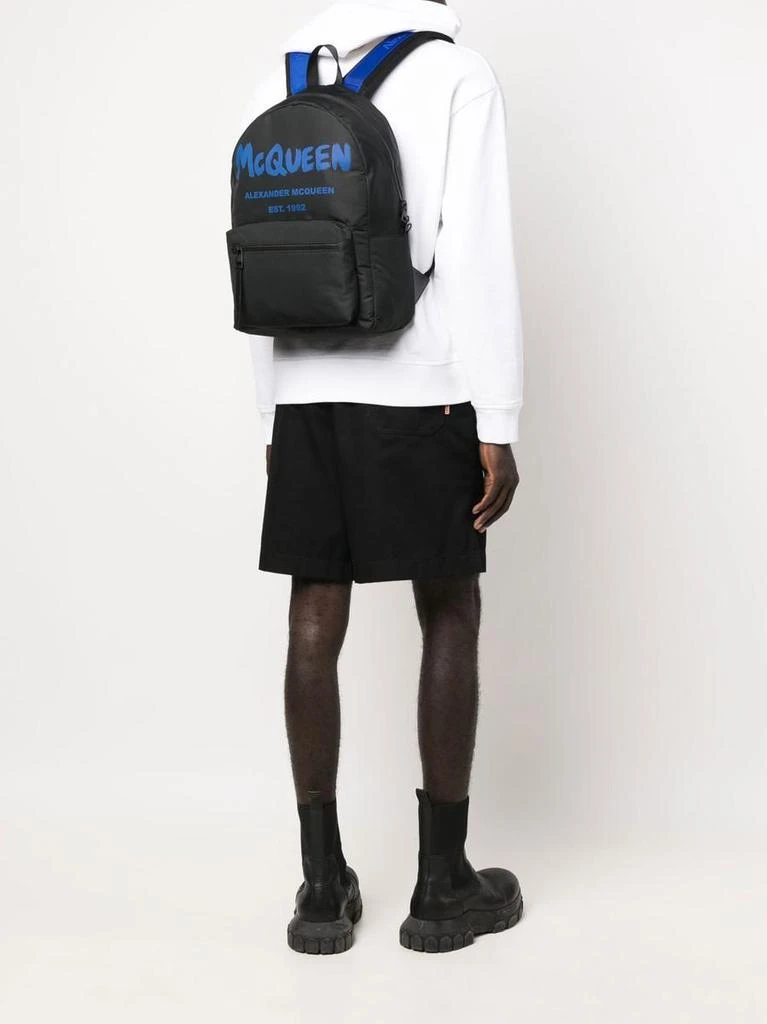 商品Alexander McQueen|ALEXANDER MCQUEEN Backpack with logo,价格¥5166,第3张图片详细描述