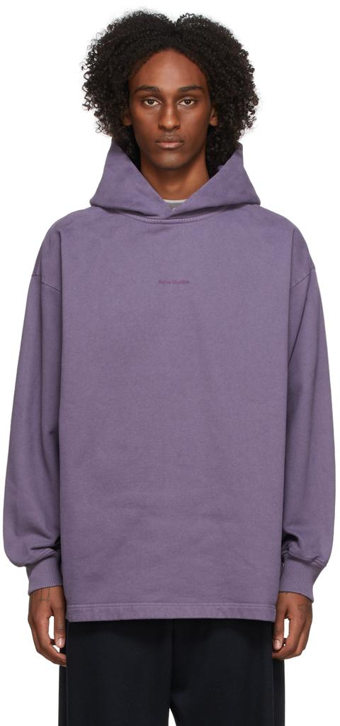 Purple Fleece Logo Hoodie商品第1张图片规格展示