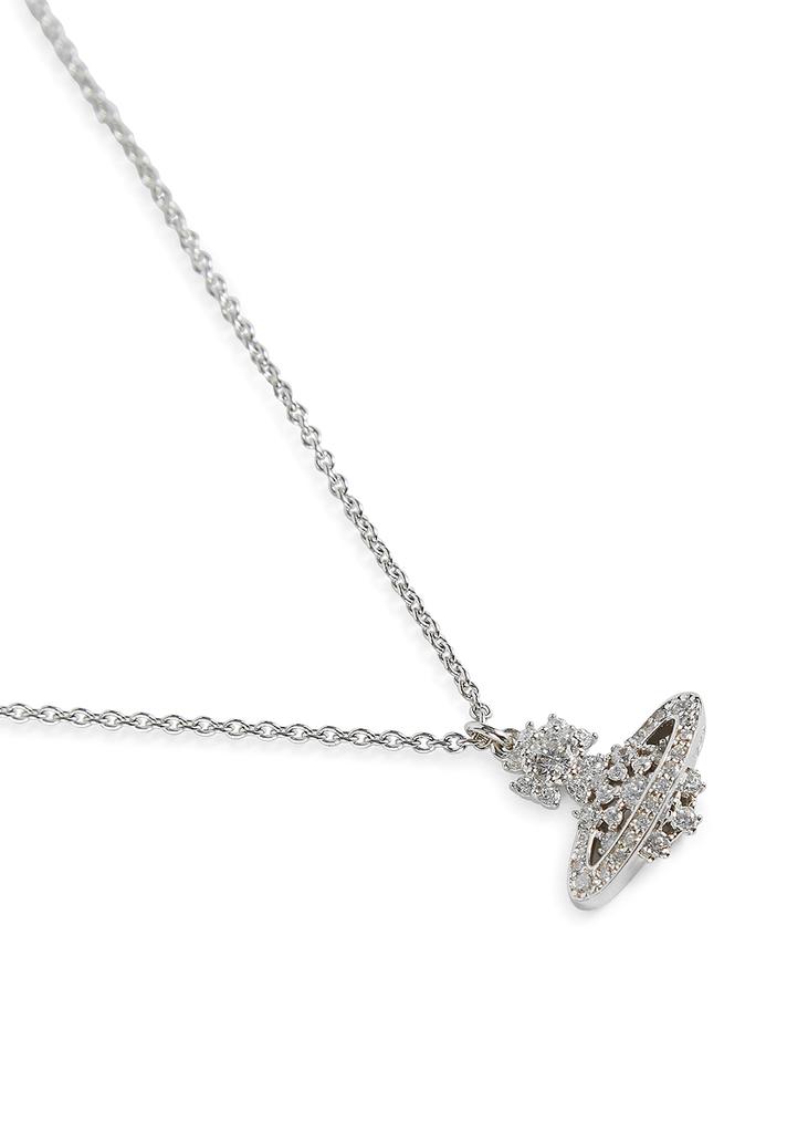 Narcissa embellished orb silver-tone necklace商品第3张图片规格展示