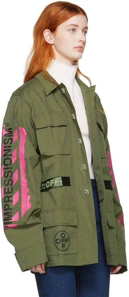 商品Off-White|Khaki Field Jacket,价格¥6066,第4张图片详细描述