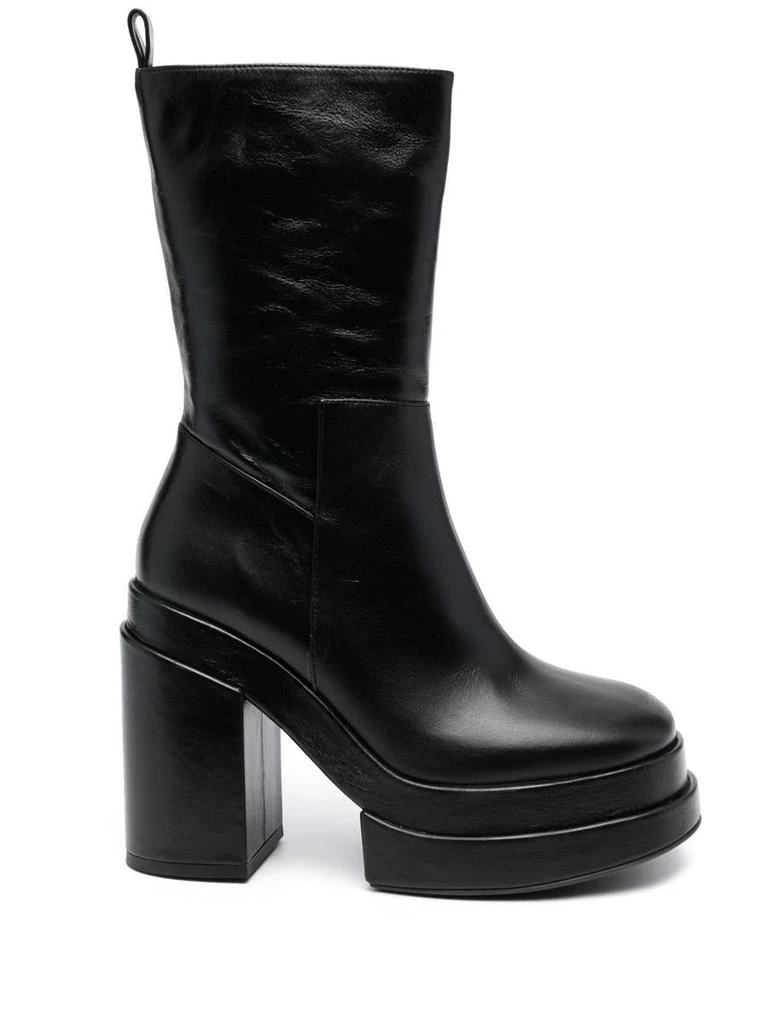 商品PALOMA BARCELÓ|PALOMA BARCELÒ Leather heel ankle boots,价格¥1654,第1张图片