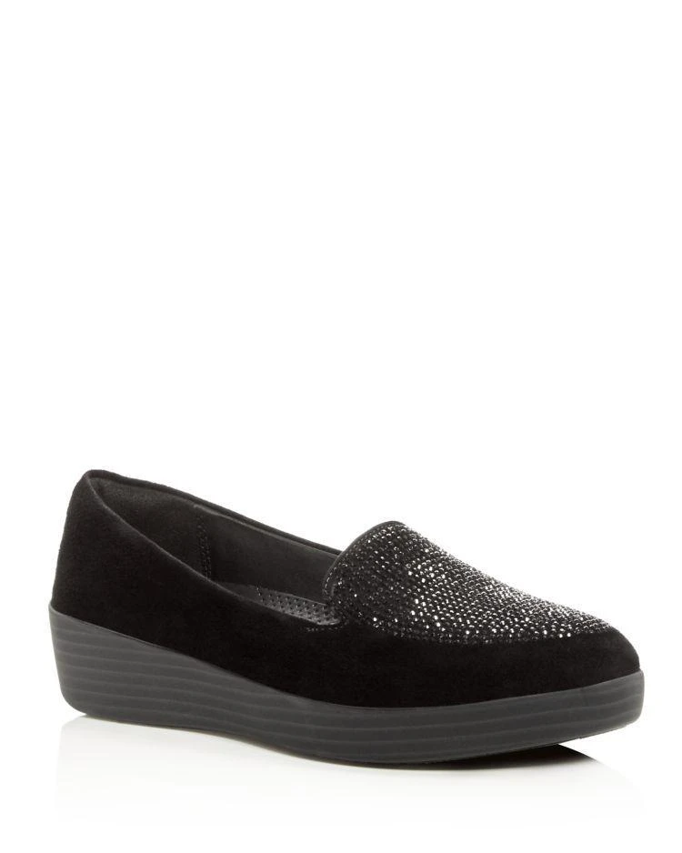 商品FitFlop|Women's Sparkly Suede Sneaker Loafers,价格¥1047,第1张图片