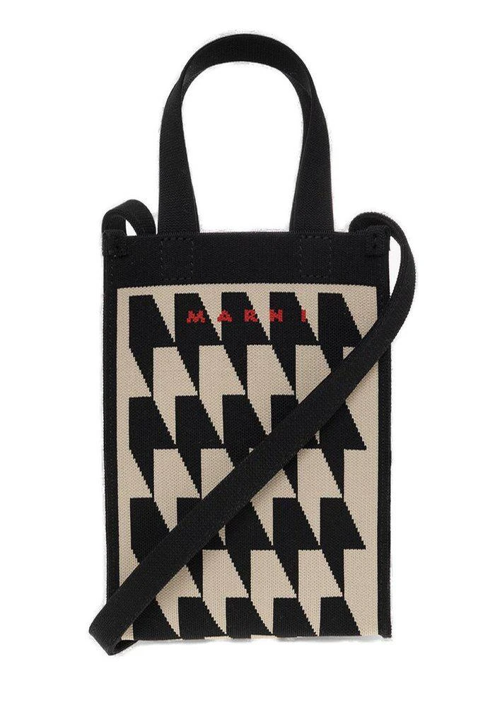 商品Marni|Marni Logo Detailed Strapped Tote Bag,价格¥3040,第1张图片