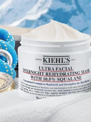 商品Kiehl's|Ultra Facial Overnight Hydrating Face Mask 10.5% Squalane,价格¥148,第3张图片详细描述