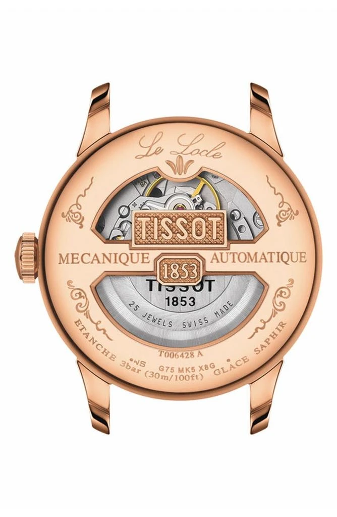 商品Tissot|天梭 经典系列Le Locle男士机械手表-T0064283605200,价格¥3435,第2张图片详细描述