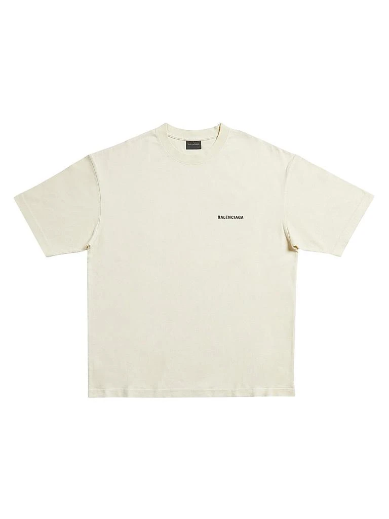 商品Balenciaga|Balenciaga Back T-Shirt Medium Fit,价格¥5428,第1张图片