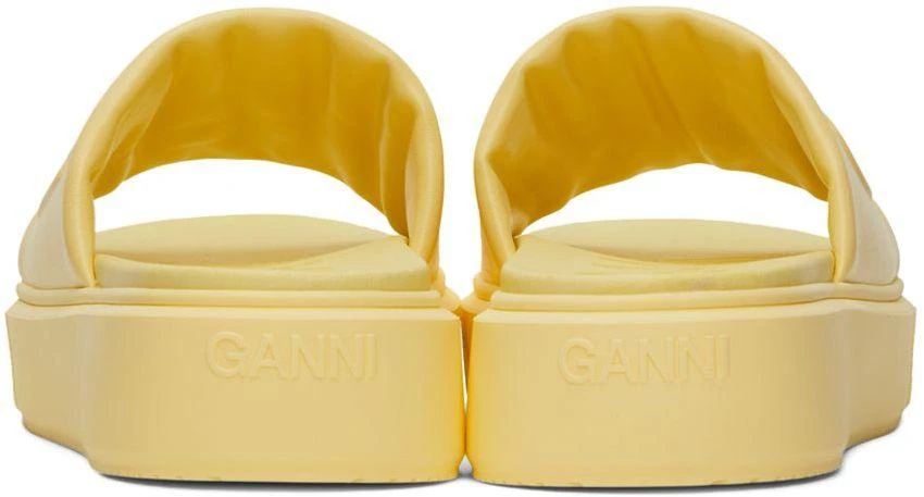 商品Ganni|Yellow Vegea Slides,价格¥1190,第2张图片详细描述