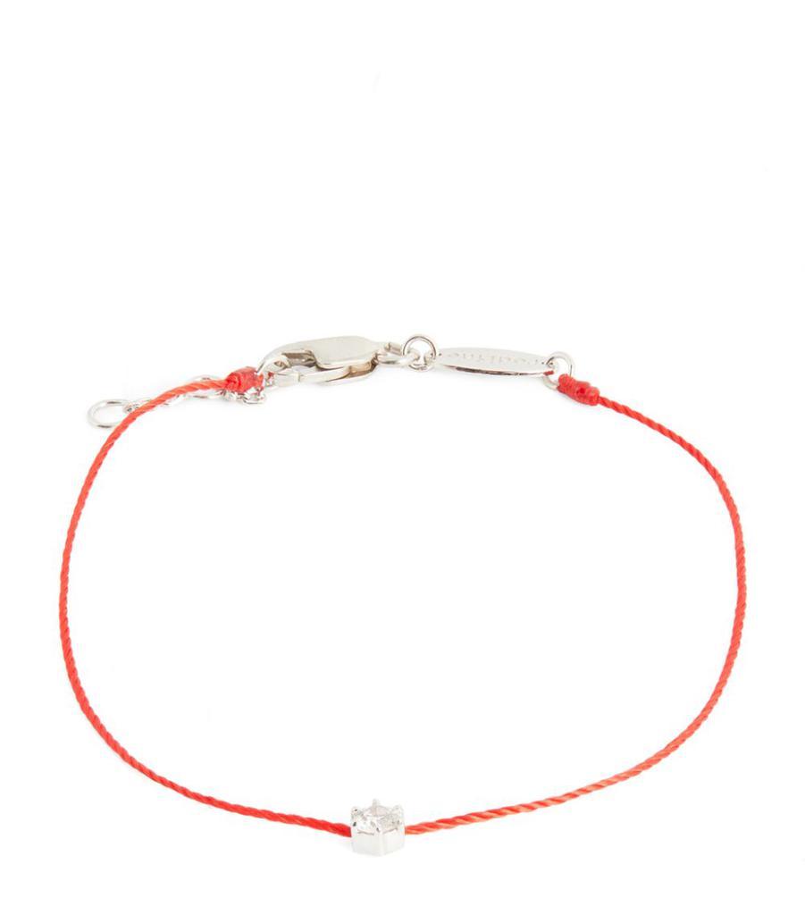 商品Redline|White Gold and White Diamond Absolu Thread Bracelet,价格¥4632,第1张图片
