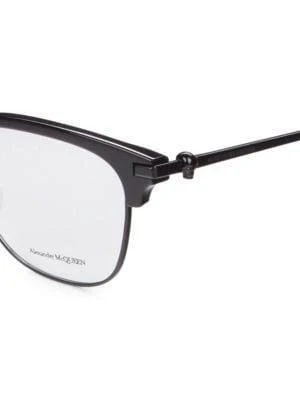 商品Alexander McQueen|53MM Clubmaster Optical Glasses,价格¥1028,第3张图片详细描述
