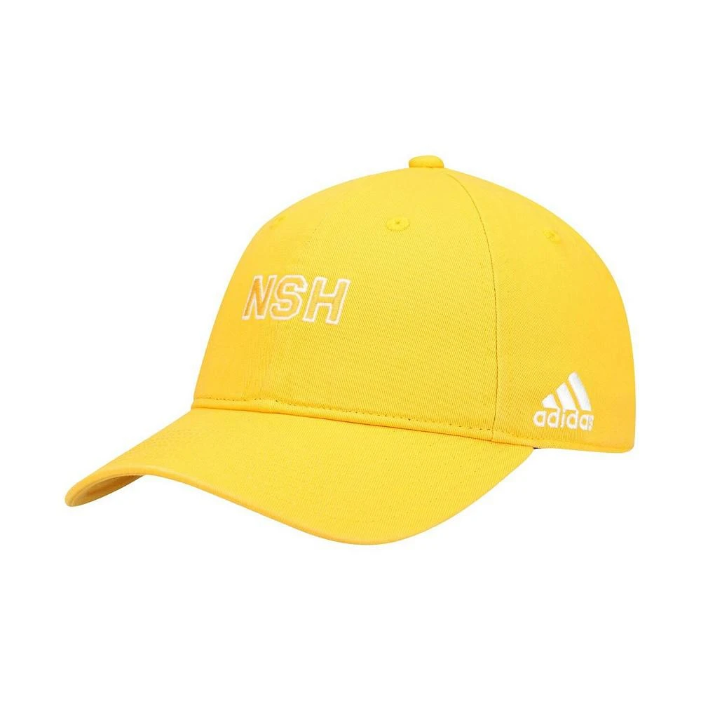 商品Adidas|Women's Gold Nashville Predators Wordmark Dad Slouch Adjustable Hat,价格¥138,第1张图片