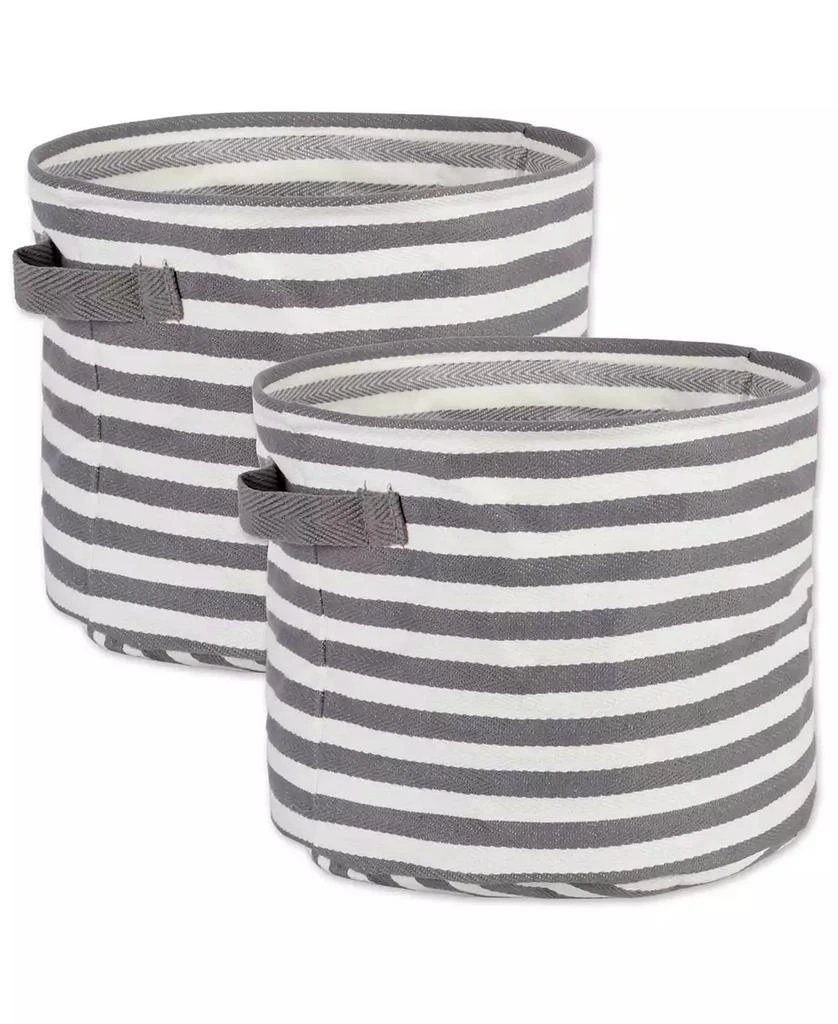 商品Design Imports|Coated Woven Cotton 2-Pc. Storage Bin Set,价格¥276,第3张图片详细描述