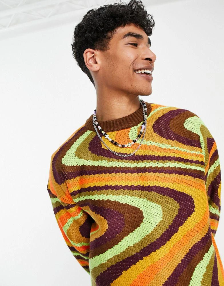 商品The Ragged Priest|The Ragged Priest flashback knit jumper in multi,价格¥374,第3张图片详细描述