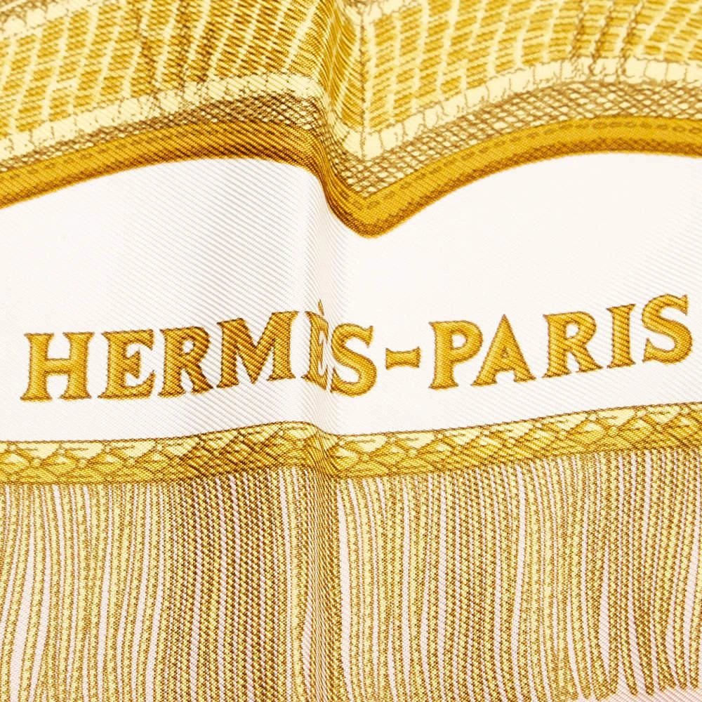 商品[二手商品] Hermes|Hermes Multi Color/Pink Poste et Cavalerie Silk Scarf,价格¥3875,第5张图片详细描述