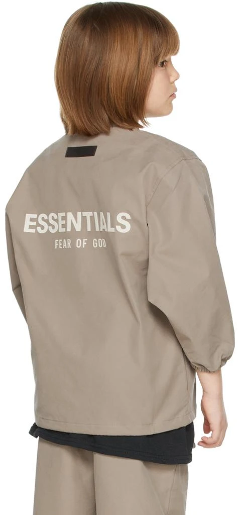 商品Essentials|Kids Taupe Coaches Jacket,价格¥204,第4张图片详细描述