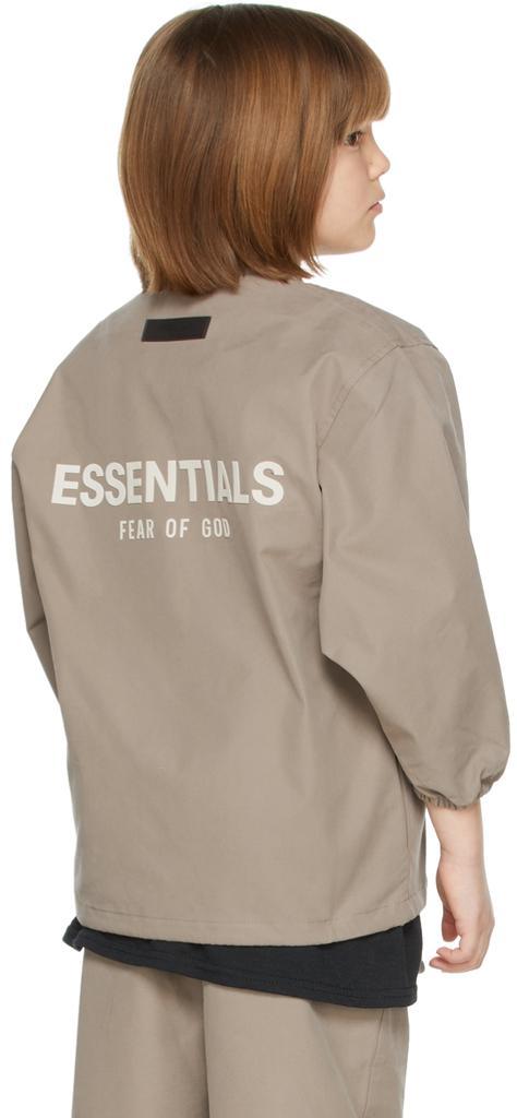 商品Essentials|Kids Taupe Coaches Jacket,价格¥622,第6张图片详细描述