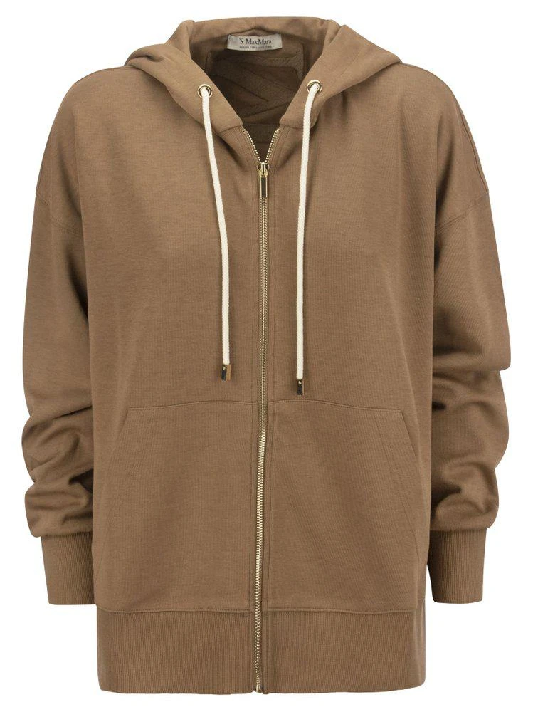 商品Max Mara|'S Max Mara Nastro Zipped Drawstring Hoodie,价格¥1541,第1张图片