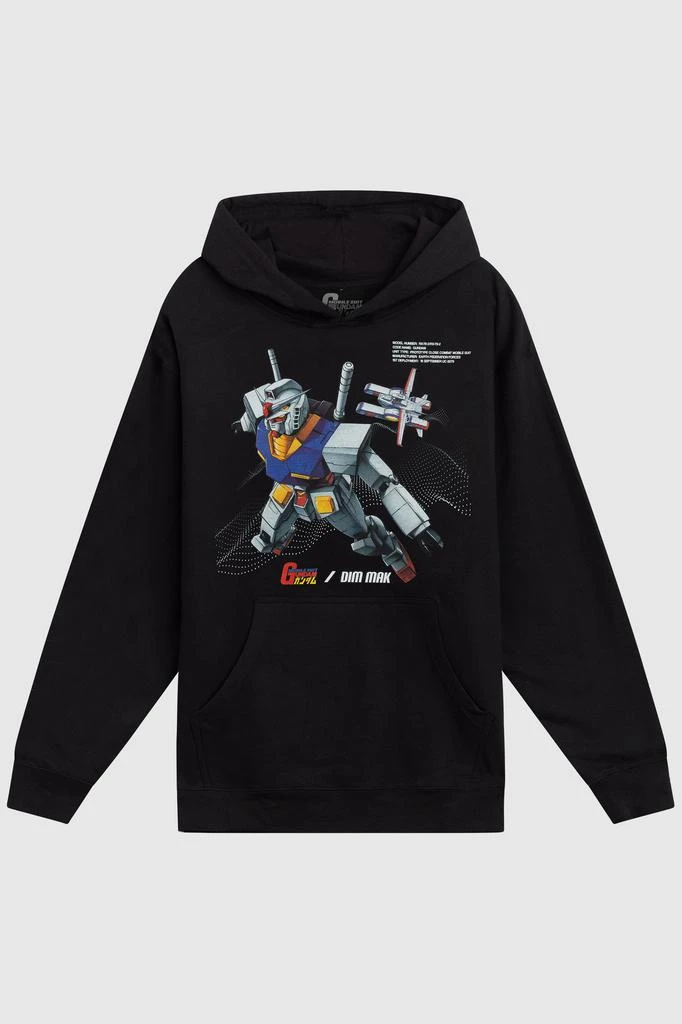 商品Dim Mak|Dim Mak x Gundam Mobile Suit - Gundam Hoodie - Black,价格¥180,第1张图片