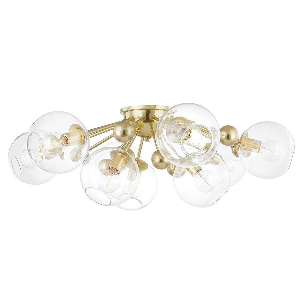 商品Hudson Valley|Abbott Nine Light Semi Flush,价格¥4901,第1张图片详细描述