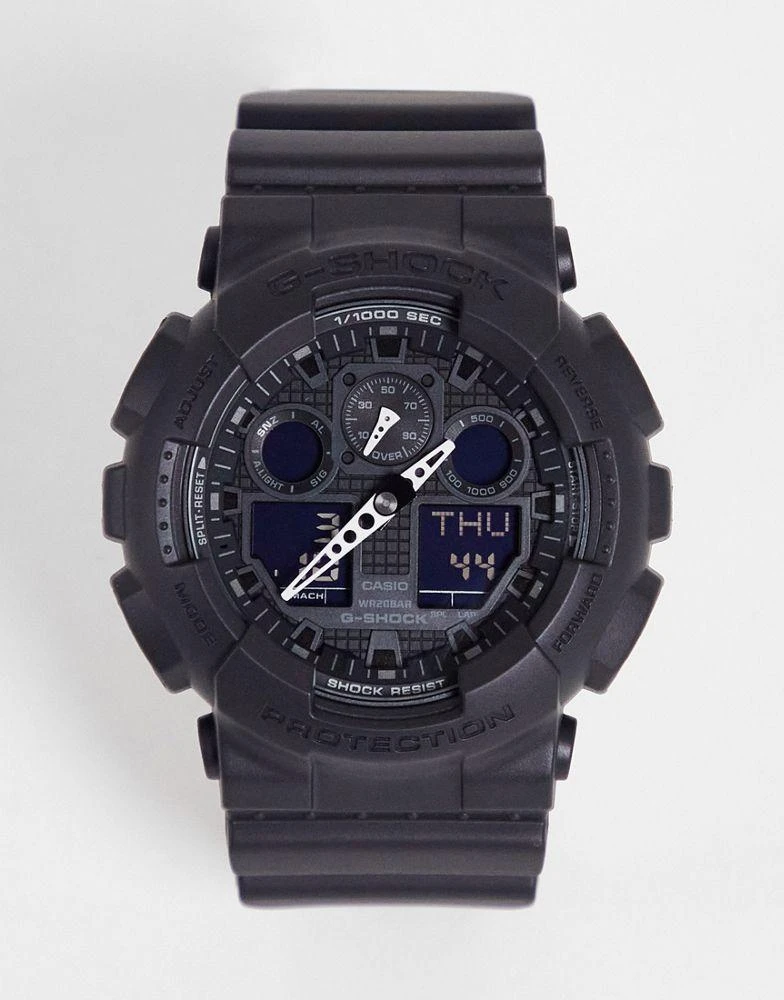 商品Casio|Casio G Shock silicone watch in black,价格¥1072,第1张图片