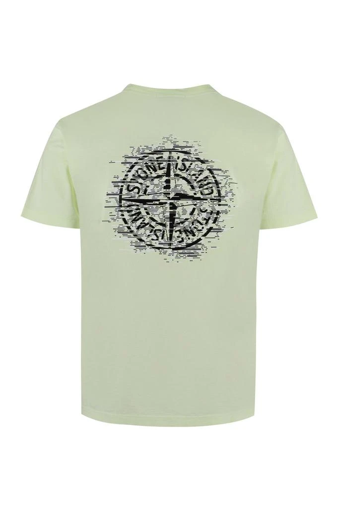 商品Stone Island|Stone Island Logo Printed Crewneck T-Shirt,价格¥1115,第1张图片