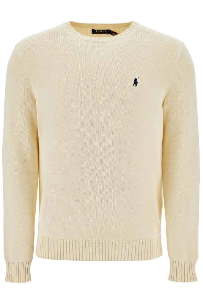 商品Ralph Lauren|cream cotton sweater with embroidered logo,价格¥744,第1张图片