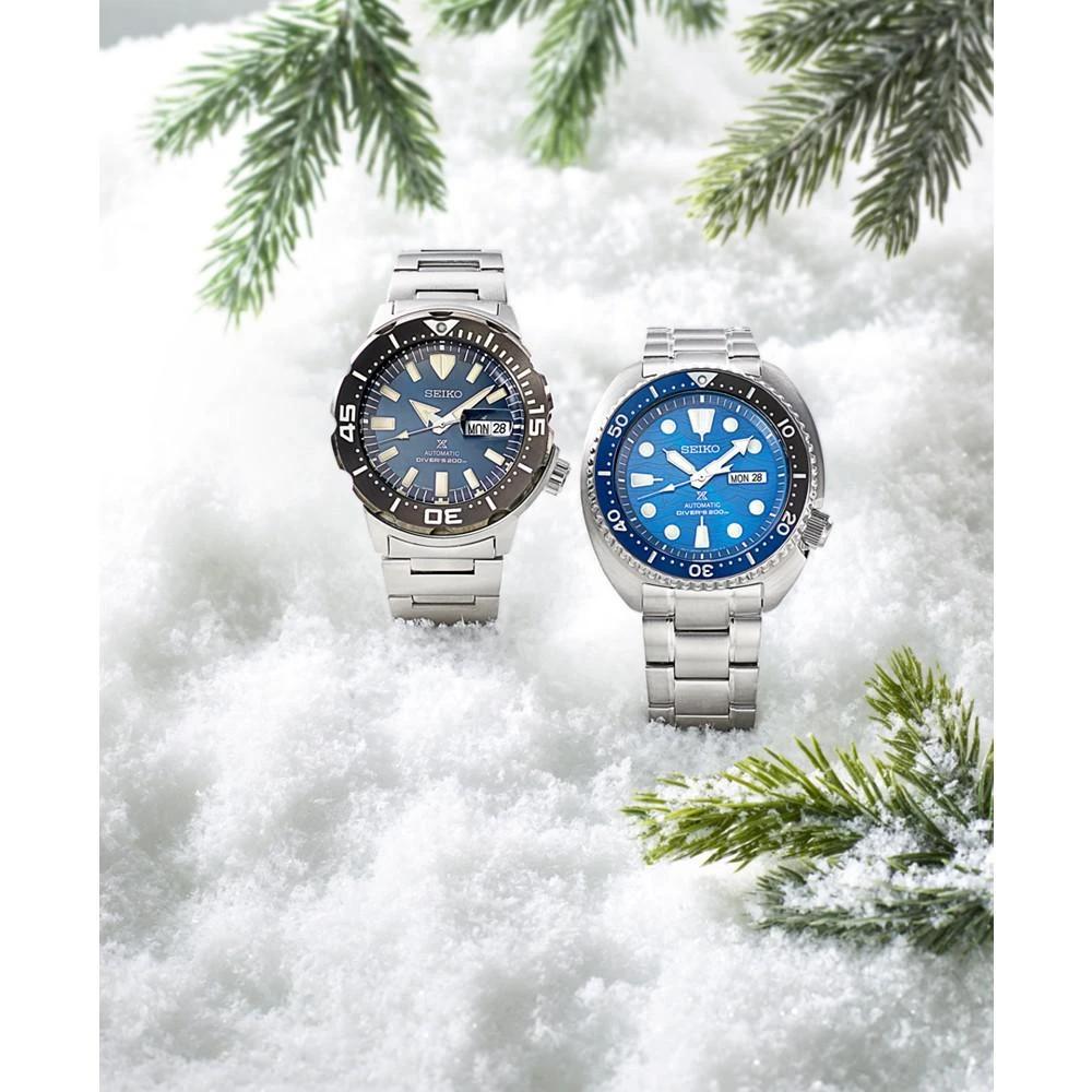 商品Seiko|Men's Automatic Prospex Diver Stainless Steel Bracelet Watch 42.4mm,价格¥3321,第5张图片详细描述
