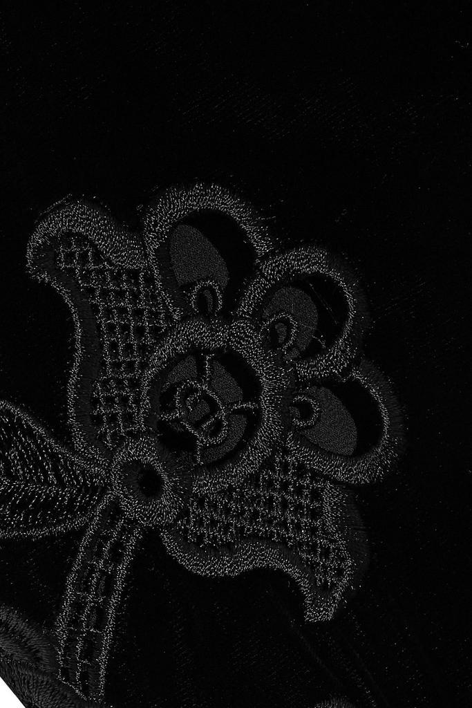 商品Sandro|Emilia embroidered velvet jumpsuit,价格¥950,第6张图片详细描述