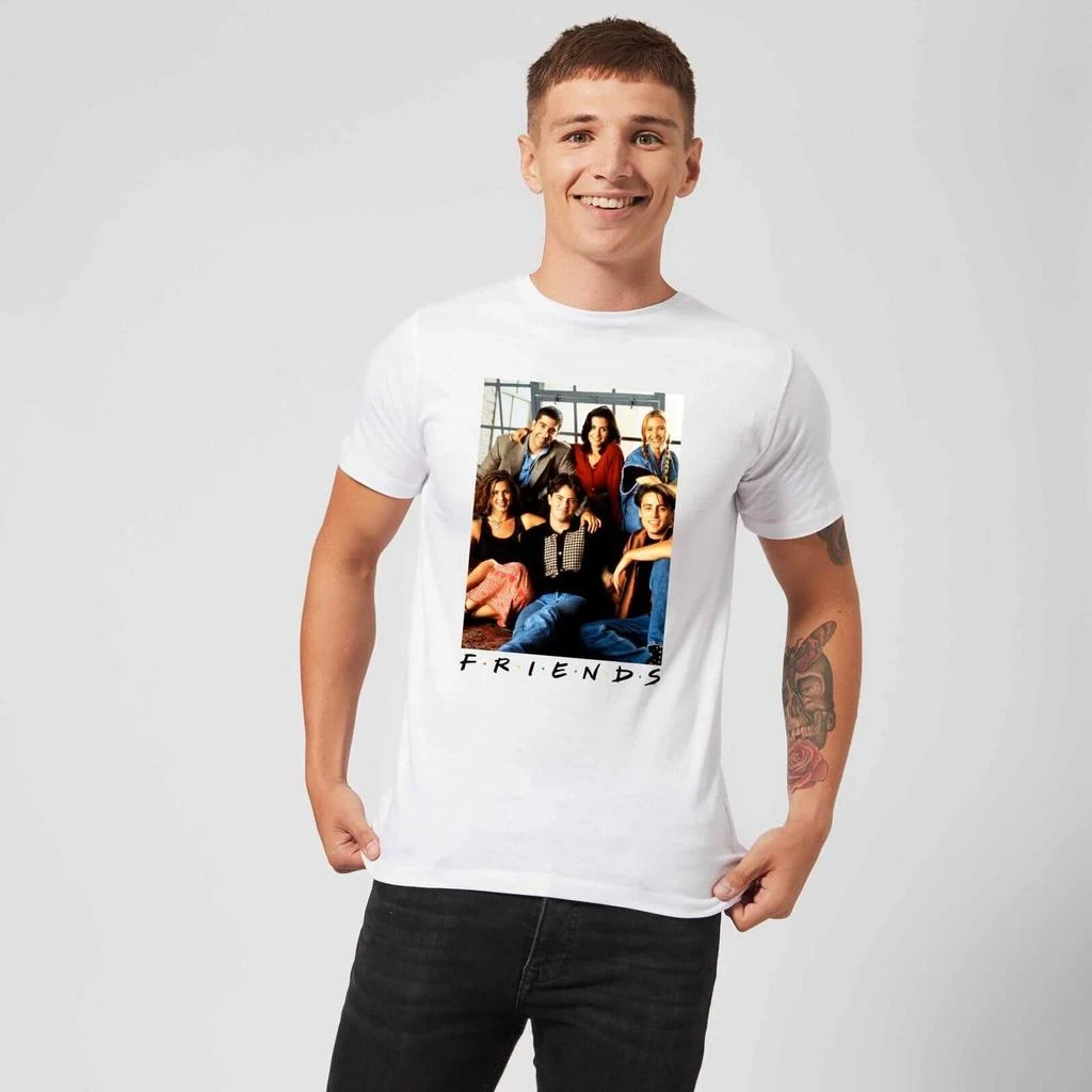 商品Original Hero|Friends Group Photo Men's T-Shirt - White,价格¥175,第3张图片详细描述