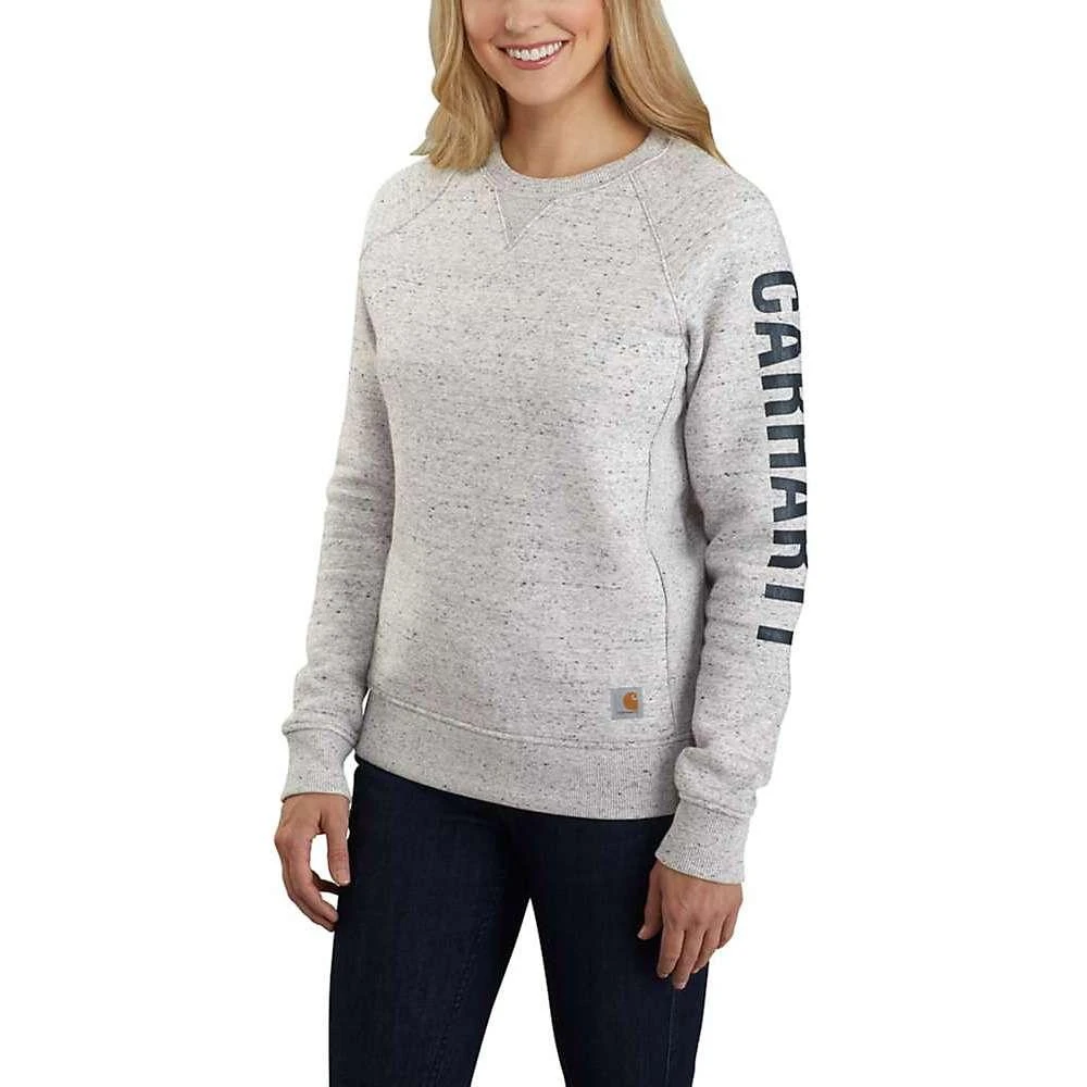 商品Carhartt|Carhartt Women's Relaxed Fit Midweight Crewneck Block Logo Sleeve Graphic Sweatshirt,价格¥412,第3张图片详细描述