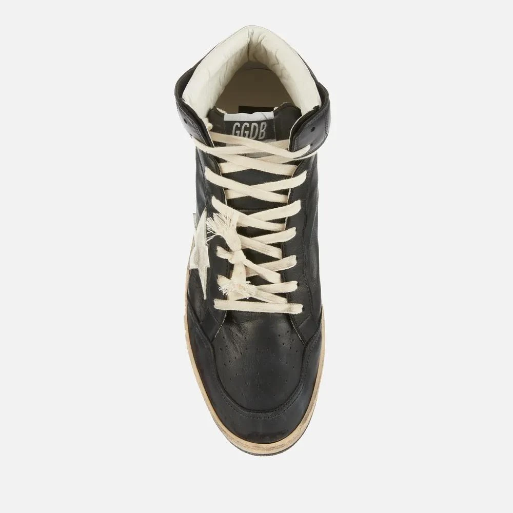 商品Golden Goose|Golden Goose Men's Sky Star Leather Basket Hi-Top Trainers,价格¥2744,第3张图片详细描述