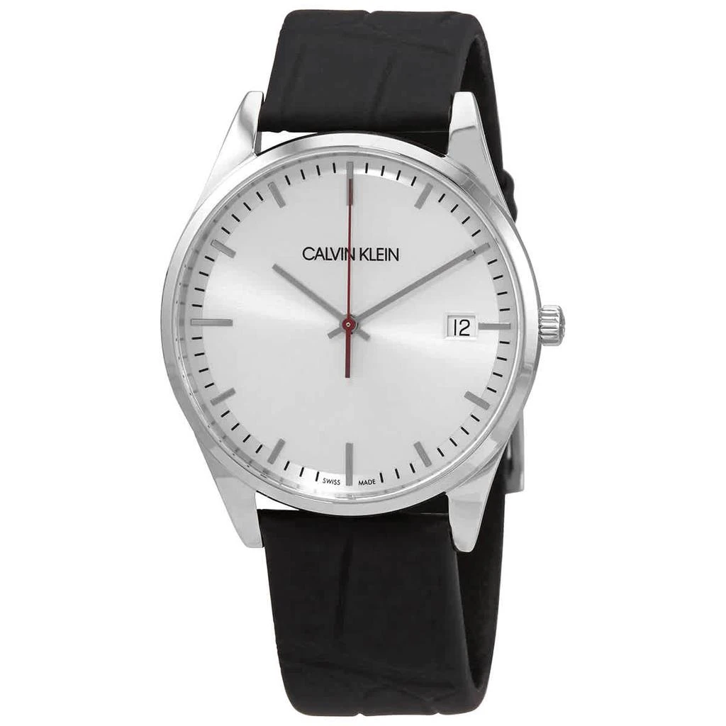 商品Calvin Klein|Calvin Klein Quartz Silver Dial Mens Watch K4N211C6,价格¥299,第1张图片