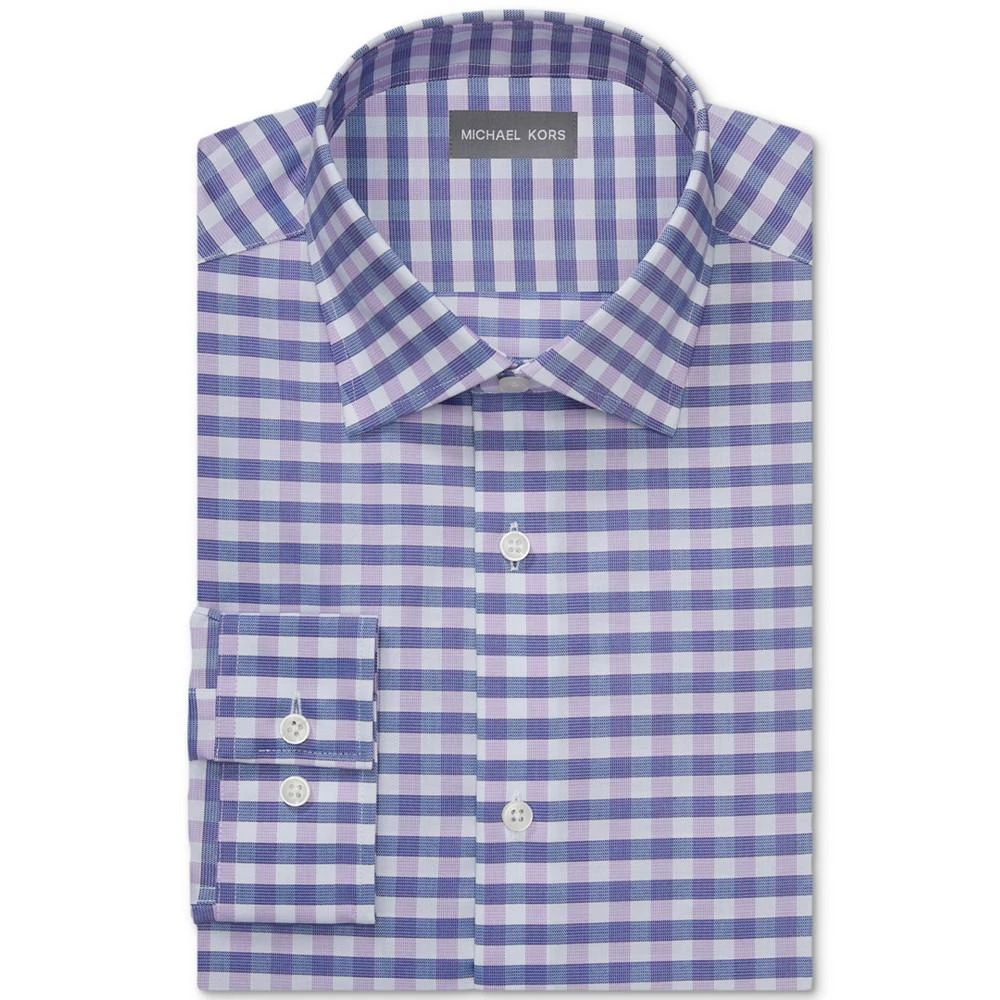 商品Michael Kors|Men's Regular-Fit Performance Stretch Check Dress Shirt,价格¥270,第1张图片