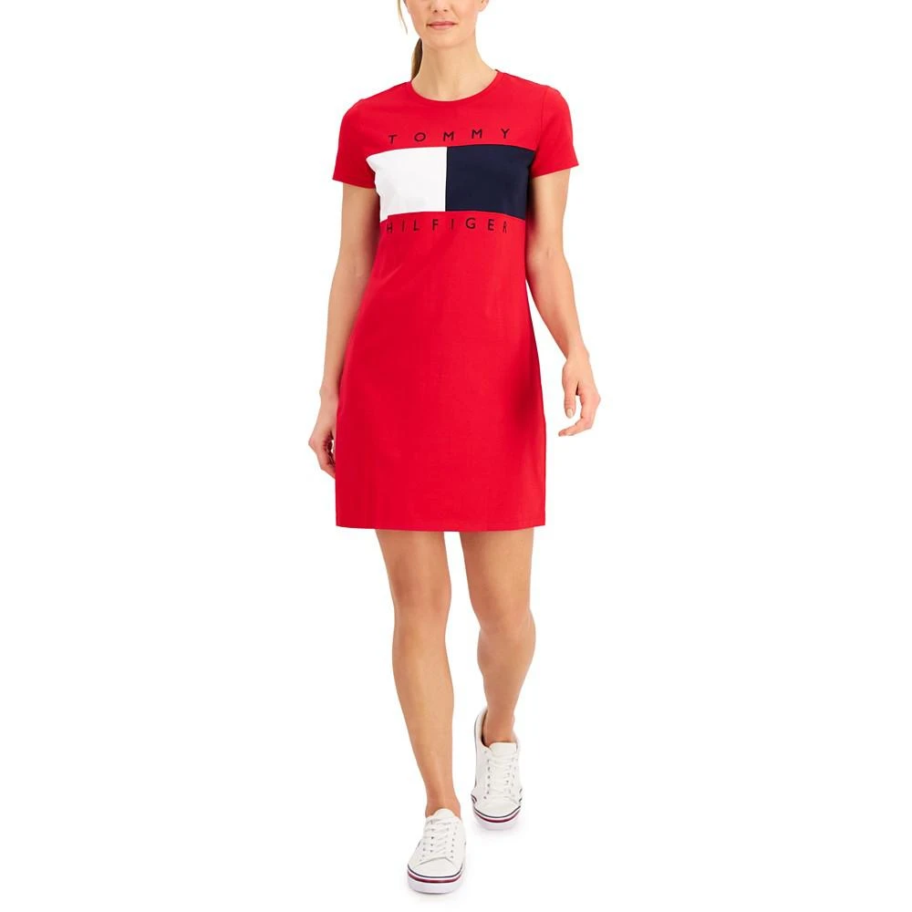 商品Tommy Hilfiger|Women's Flag Logo Dress,价格¥315,第1张图片