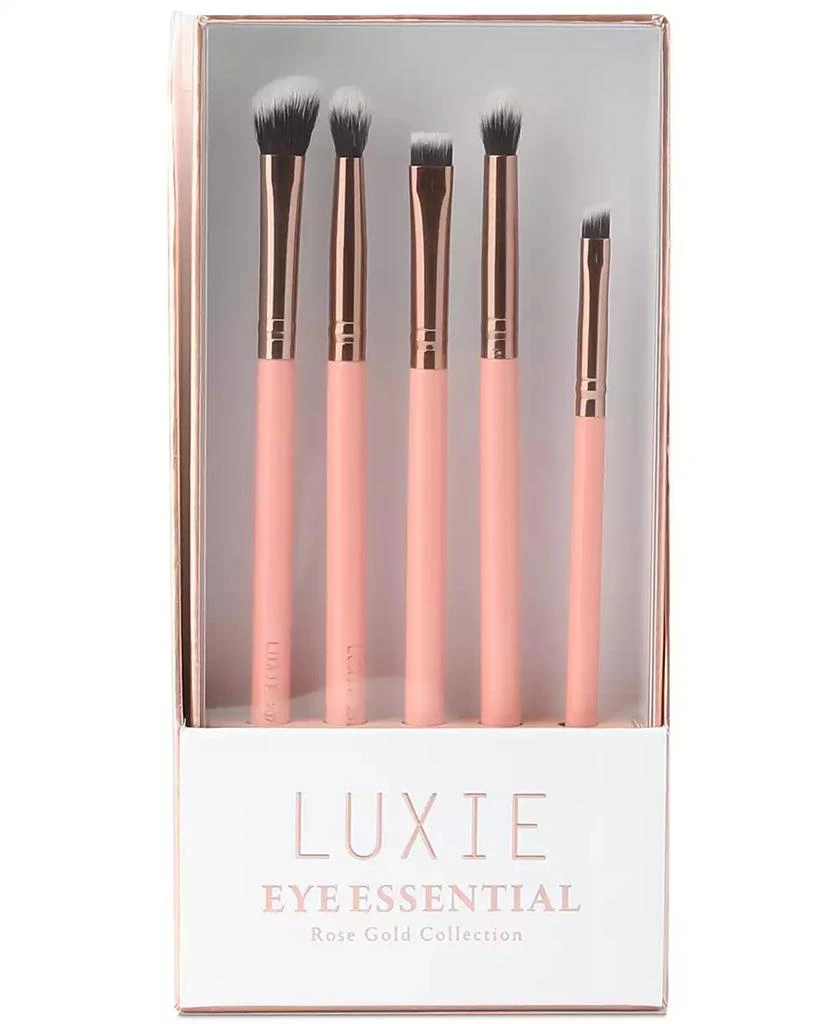 商品Luxie|5-Pc. Rose Gold Eye Essential Brush Set,价格¥337,第3张图片详细描述