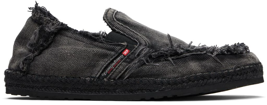 商品Diesel|Black D-Lukas Esp Espadrilles,价格¥1437,第1张图片
