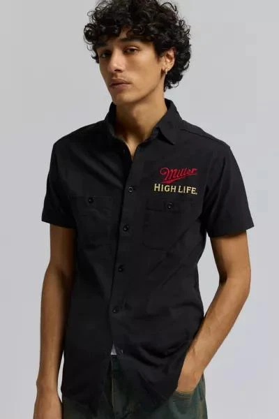 商品American Needle|American Needle Miller High Life Embroidered Short Sleeve Button-Down Shirt,价格¥560,第3张图片详细描述