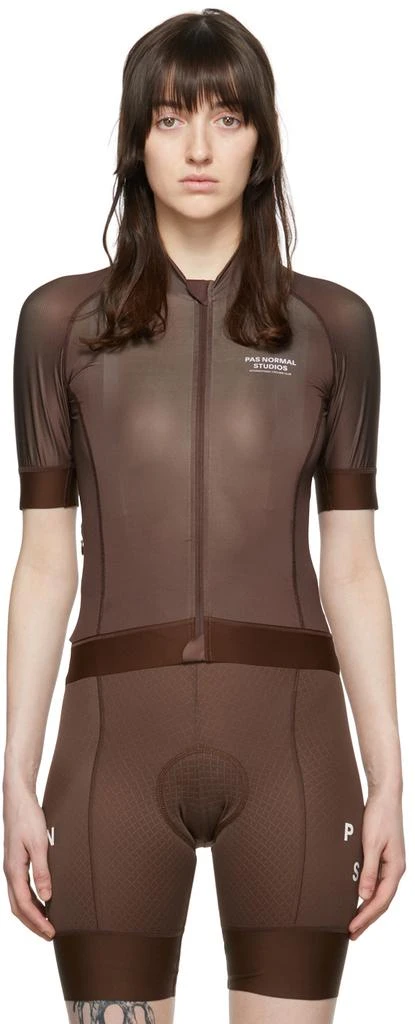 商品Pas Normal Studios|Brown Mechanism Sport Top,价格¥790,第1张图片