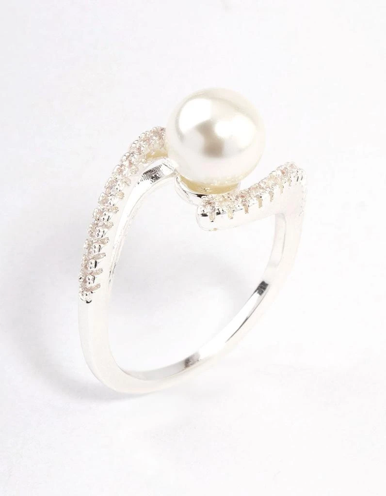 商品Lovisa|Silver Plated Wrapped Pearl Ring,价格¥108,第1张图片详细描述