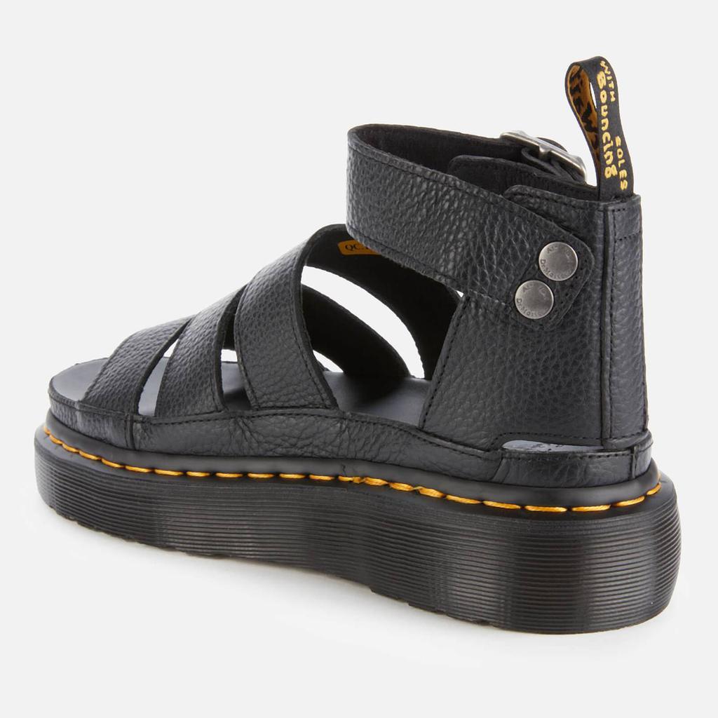 商品Dr. Martens|Dr. Martens Women's Clarissa II Quad Leather Sandals - Black,价格¥1026,第4张图片详细描述