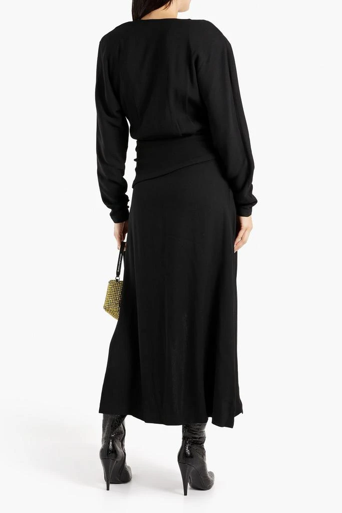 商品IRO|Elmas asymmetric wrap-effect crepe dress,价格¥780,第3张图片详细描述