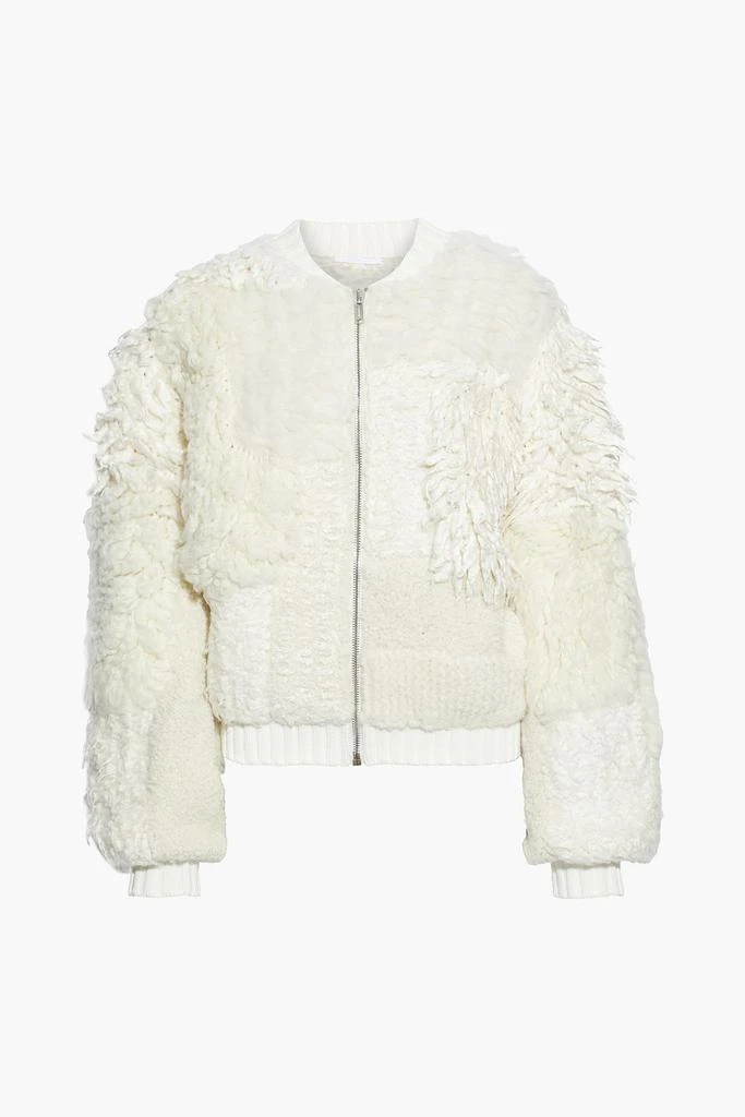 商品Helmut Lang|Paneled bouclé-knit bomber jacket,价格¥3754,第3张图片详细描述