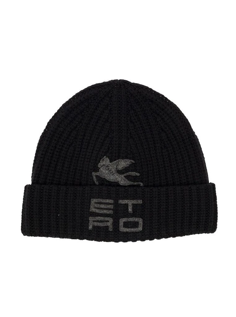 商品ETRO|Etro Folded Edge Ribbed-Knit Beanie,价格¥1041,第1张图片