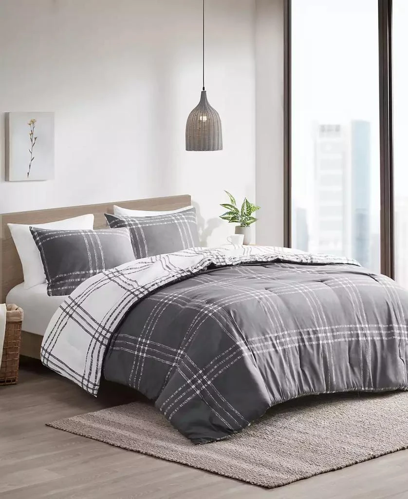 商品Intelligent Design|Pike Plaid 3-Pc. Comforter Set,价格¥563,第5张图片详细描述