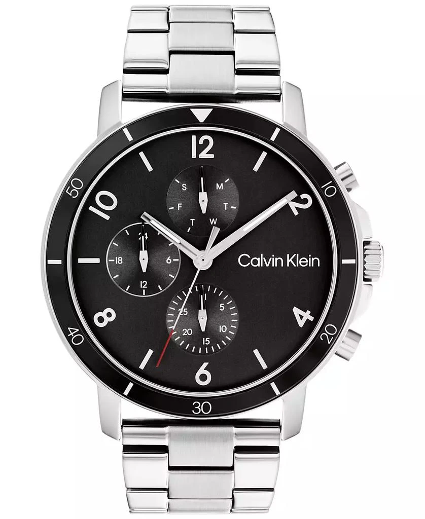 商品Calvin Klein|Men's Gauge Stainless Steel Bracelet Watch 46mm,价格¥944,第1张图片